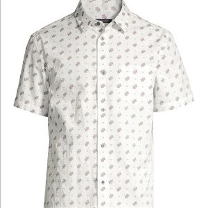 NWT John Varvatos Trent Printed Sport Fit Shirt